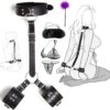 Neck to Wrist Restraints kit, Adult Sex Beginner Behind Back Handcuffs Collar, Adjustable Bondage Set, Couple SM Sex Game Tool Sweater Yoga 41Y - Image 2