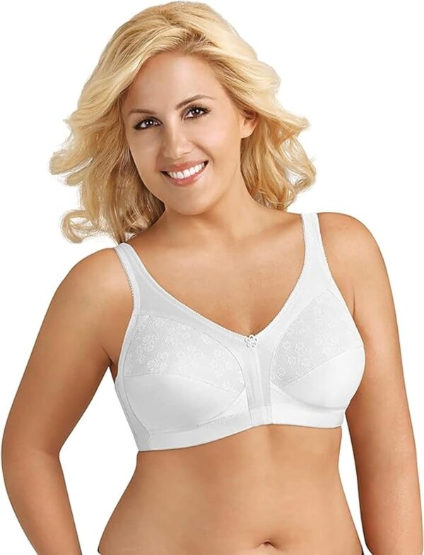 Exquisite Form 5100548 Fully Slimming Wireless Full-Coverage Bra with Back Closure & Lace - Image 2