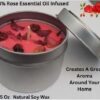 Red Ruby Rose Candle-1 Pack (4.5 Oz)-Rose Scented Candle-Relaxing and Calming Candle-Natural Soy Wax Candle-Essential Oil Infused with Dried Red Rose Petals and Ruby Crystals-Gift for Men and Women - Image 7