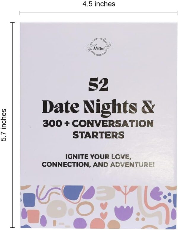 Dessie Couples Gift Ideas - 52 Pop-Open Date Night Ideas and 300+ Conversation Starters. Great Card Games for Couples, Men, Women. Boyfriend Gifts, Bride Gifts - Image 7