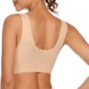 WOWENY Womens Wirefree Padded Bras Everyday Lounge Bra Sleeping Seamless Straps Bralettes Full Coverage Pullover Plus Size - Image 3