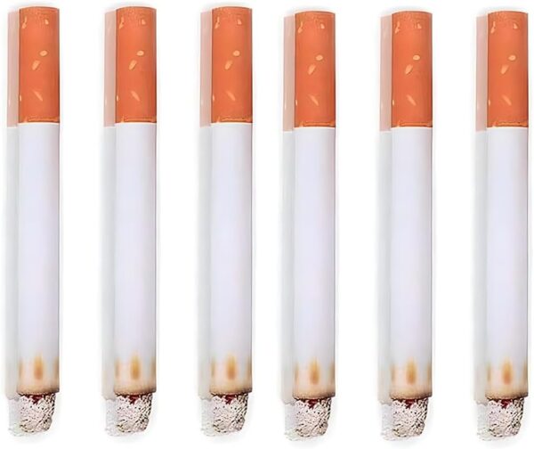 Fake Puff Cigarettes Costume Accessory - 3.25", 6 Count - Durable & Realistic - Ideal For Themed Parties & Theatrical Performances - Image 2