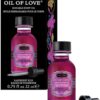 KAMA SUTRA Oil of Love Raspberry Kiss - .75 fl oz - Kissable Warming Body Topping for Oral Foreplay Fun, Delicious Lickable Flavor for Couples, Women, and Men. Water-Based. - Image 2