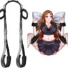 Adult Sex Toys Plush Leather Handcuffs Collars,Bed Ties Restraints Neck to Wrist Restraints Rope kit,Adjustable Bondage Gear & Accessories,Couple SM Sex Game Tool Yoga Sweater C1 - Image 2