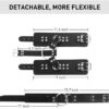 Neck to Wrist Restraints kit, Adult Sex Beginner Behind Back Handcuffs Collar, Adjustable Bondage Set, Couple SM Sex Game Tool Sweater Yoga 41Y - Image 3