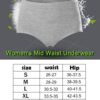 Womens Underwear,Cotton Mid Waist No Muffin Top Full Coverage Brief Ladies Panties Lingerie Undergarments for Women Multipack - Image 7