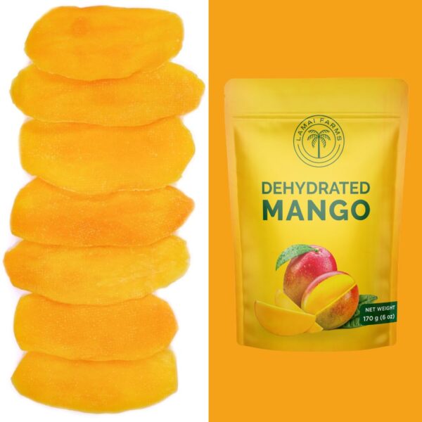 Premium Dried Mango Slices. Soft, Juicy, Sweet, and Delicious. Rich in Vitamins A & C, Antioxidants, and Fiber for a Healthy Lifestyle. Ideal for Healthy Snacking, Smoothies, and Culinary Creations - Resealable Pouch for Long-Lasting Freshness. Healthy Snack. (Pack of 2 (340g/12oz)) - Image 3