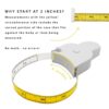 Perfect Body Tape Measure - 80 Inch Automatic Telescopic Tape Measure - Retractable Measuring Tape for Body: Waist, Hip, Bust, Arms, and More (White - 80 inch) - Image 4
