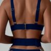 Sexy Lingerie Set For Women With Garter Belt 5 Pieces Strappy Bra and Panty Set Adjustable With Chain - Image 4