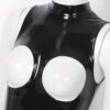 YiZYiF Womens Latex Jumpsuit Sleeveless Hollowing Out One Piece Outfits Bodycon Party Club Rompers - Image 4
