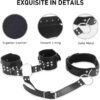 Neck to Wrist Restraints kit, Adult Sex Beginner Behind Back Handcuffs Collar, Adjustable Bondage Set, Couple SM Sex Game Tool Sweater Yoga 41Y - Image 4