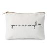 You Are Enough Makeup Bag Friend Gift Support Gift Affirmations Gift Mental Health Sister Lipstick Bag Gift For Women Inspirational Gift Self Love - Image 2