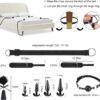 Bondage Couples Sex Toys BDSM Kit,17 Pcs Bondage Gear & Accessories with Sex Straps & Bondage Cuffs & Anal Plug & Nipple Clamps & Feather & Sex Whip & Sex Blindfold,Sex Accessories for Adults Couples - Image 5