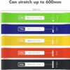TechStone Resistance Bands Set for Men and Women, Pack of 5 Different Levels Elastic Band for Home Gym Long Exercise Workout – Great Fitness Equipment for Training, Yoga – Free Carrying Bag - Image 3