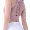 SEASUM Women's Longline Sport Bra Seamless Yoga Crop Top Medium-Low Support Workout Bra - Image 5