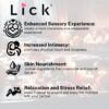 Lick Strawberries and Cream Flavored Massage Oil – Romantic, Body Safe, Non-Greasy Formula, Date Night 4 oz - Image 5