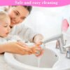 Nuogo 40 Pack Facial Cleansing Brush Face Scrubber Face Exfoliator Exfoliating Brush Soft Silicone Scrubber Handheld Wash Scrub Pad Tool for Deep Cleaning Pore Blackhead Delicate Dry Skin Care Women - Image 8