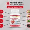 Premium Blood Pressure Support Supplements with Hawthorn, Hibiscus, Olive Leaf, Green Tea, Garlic, & Organic Herbs. for a Healthy Lifestyle-90 Capsules - Image 3