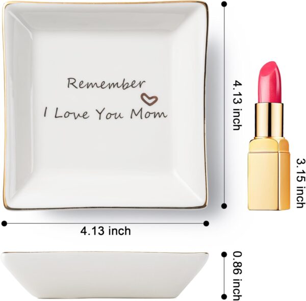 Bestie Gift for Friends Women Ceramic Ring Dish —Whenever you feel overwhelmed，I am you strong support —Trinket Dish Female Birthday Gifts - Image 4
