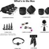 Bondage Couples Sex Toys BDSM Kit,17 Pcs Bondage Gear & Accessories with Sex Straps & Bondage Cuffs & Anal Plug & Nipple Clamps & Feather & Sex Whip & Sex Blindfold,Sex Accessories for Adults Couples - Image 4
