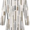 HUCHPI Tops for Women Trendy Summer Crew Neck 3/4 Sleeve Shirts Loose Fit Casual Dressy Blouses Comfy Pullover Top <br> 5 - Image 3