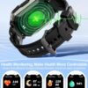 Smart Watches for Men - 2.01'' HD Display, 80 Days Long Battery, IP68 Waterproof, Bluetooth Call, 100 Sport Modes Fitness Tracker Watch, Heart Rate/Blood Oxygen/Sleep Monitor Smart Watch for Android - Image 5