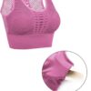 SEASUM Women's Longline Sport Bra Seamless Yoga Crop Top Medium-Low Support Workout Bra - Image 4
