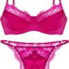 C'EST NICKEL Sexy Lingerie for Women Lace Mesh Matching Bra and Panty Sets satin bra and panty set 2 Piece Lingerie Set - Image 2