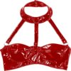 FEOYA Women Leather Tank Top Camisole Bustier Corset Party Clubwear Rave Outfits - Image 5