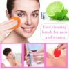 Nuogo 40 Pack Facial Cleansing Brush Face Scrubber Face Exfoliator Exfoliating Brush Soft Silicone Scrubber Handheld Wash Scrub Pad Tool for Deep Cleaning Pore Blackhead Delicate Dry Skin Care Women - Image 5