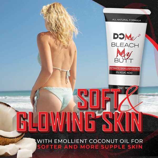 Underarm Whitening Cream - Natural Intimate Area Skin Lightening Cream, Bleaching Cream for Skin Whitening & Dark Spots in Sensitive Areas, Private Parts, Armpit, Elbows & Knees - 3% Kojic Acid (2oz) - Image 7