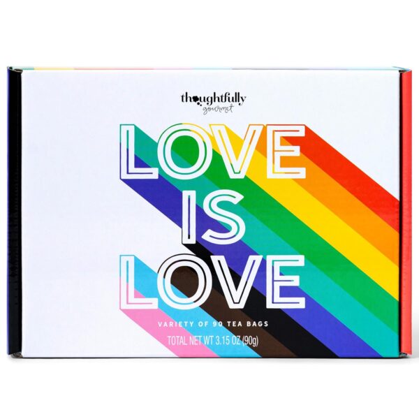 Thoughtfully Gourmet, Pride Love is Love Tea Gift Set, Includes 6 Flavors of Tea with Uplifting LGBTQIA+ Quotes, Makes Great Pride Gifts, Set of 90 - Image 8