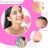Nuogo 40 Pack Facial Cleansing Brush Face Scrubber Face Exfoliator Exfoliating Brush Soft Silicone Scrubber Handheld Wash Scrub Pad Tool for Deep Cleaning Pore Blackhead Delicate Dry Skin Care Women - Image 6