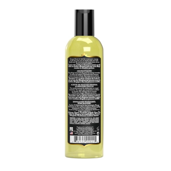 KAMA SUTRA Aromatics Massage Oil Sweet Almond – 8oz - Rich Blend of Oils - Sore Joint & Muscle Massage Oil for Body - Natural Therapy Oil - Warming, Sensual Massage for Couples, Women, and Men - Image 3