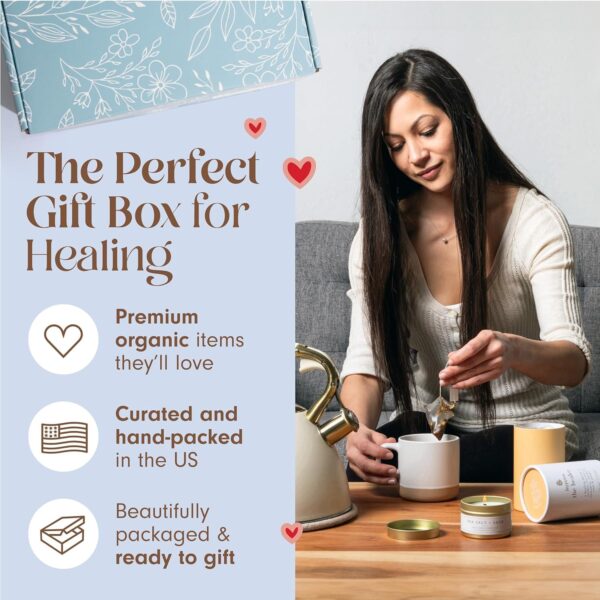 Unboxme Lavender Spa Gift Set - Relaxation Gifts For Women - Get Well Soon Gift Basket with Scented Candle, Bath Bomb, Soap - Image 4