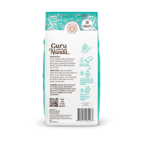 GuruNanda Relax Shower Steamers for Aromatherapy (10 Pack), Relaxation Gifts for Women & Men with Essential Oils, Stress Relief, Home Spa & Self Care - Image 8