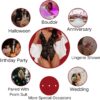 Women One Piece Lingerie Lace Bodysuit Deep V sexy Teddy Lingerie - Image 6