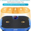 AXV Vibration Plate Exercise Machine Whole Body Workout Vibrate Fitness Platform Lymphatic Drainage Machine for Weight Loss Shaping Toning Wellness Home Gyms Workout - Image 6