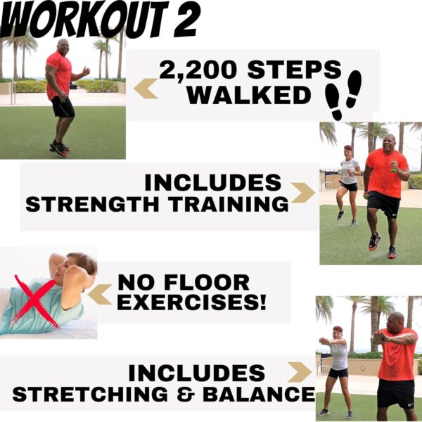 WALK FITNESS DVD - Walk off the weight & feel great! Maximize your metabolism, build strength, stamina & muscle. Walk and firm exercise videos Walking workout exercise DVD Low impact workout DVD - Image 4