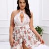 Avidlove Plus Size Babydoll Lingerie for Women Lace Snap Crotch Nighty With Choker - Image 5