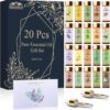 Pure Essential Oil Set 20 Pcs, For Oil Diffuser, Candle Making, Home Apartment, Skin Care, Aromatherapy Diffuser-Tea Tree, Lavender, Lemon, Peppemint, Eucalyptus, Cinnamon, Rose, Sandalwood, Patchouli - Image 2