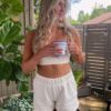 Kamo Fitness CozyTec Sweat Shorts Women High Waisted Lounge Comfy Casual Cotton Shorts with Pockets - Image 7