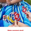Mattel Games ​UNO Splash Card Game for Outdoor Camping, Travel & Family Nights with Water-Resistent Plastic Cards - Image 4