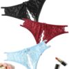 Avidlove Women Lace Panties Sexy Underwear Floral Lace Briefs with Cute Bow Center - Image 2