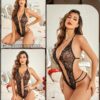 Avidlove Women One Piece Lingerie Sexy Lace Bodysuit Deep V Teddy Babydoll Nightgown XS-XXL - Image 4