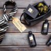 Bath and Body Spa Gift Baskets Set for Men - Sandalwood Amber - 7Pc Spa Kit w. Full Size Items in Leather Toiletry Bag - Christmas Holiday Gifts for Him, Birthday, Fathers Day Gifts Idea - Image 3
